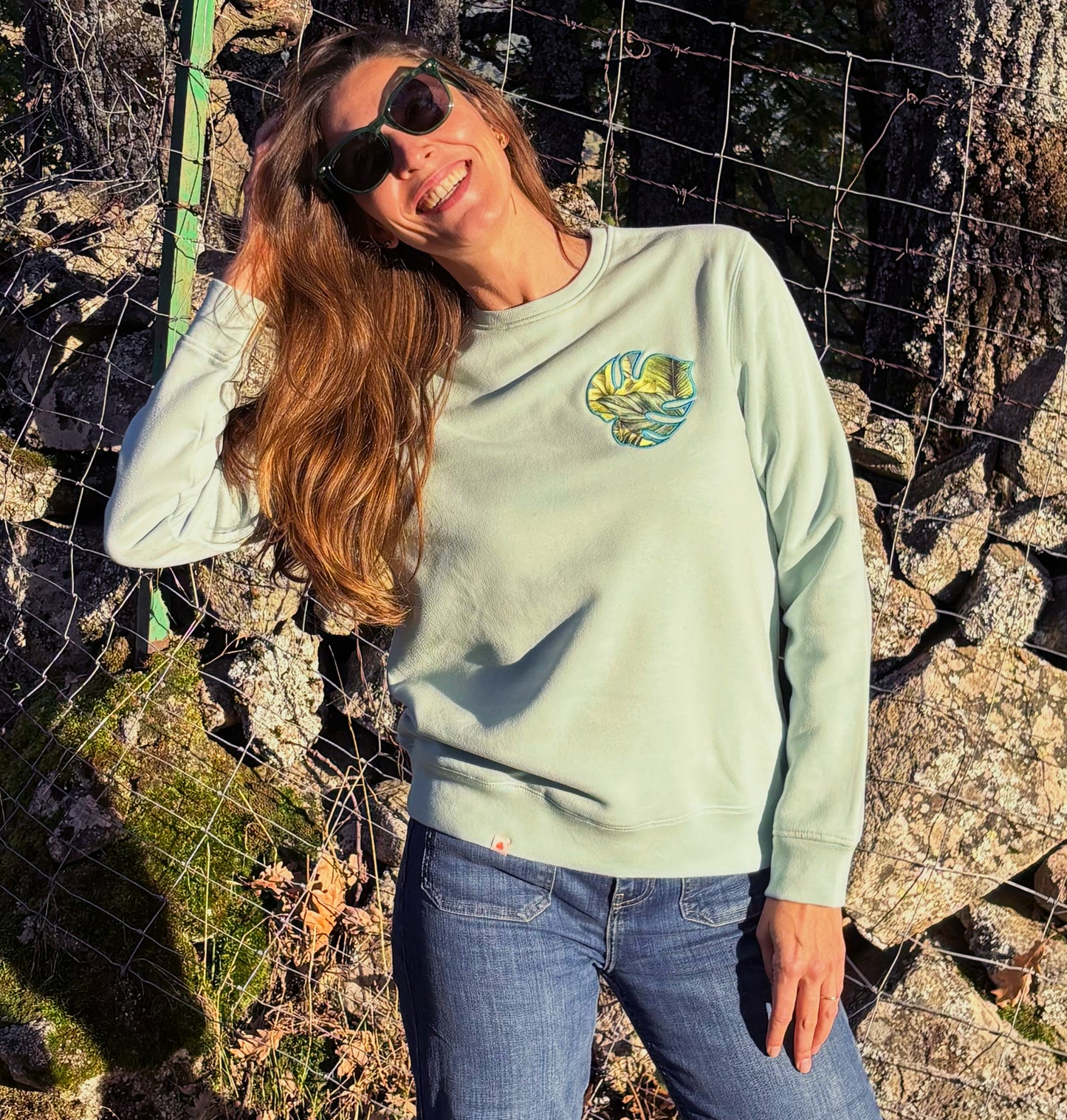 Sudadera Mint parche delantero