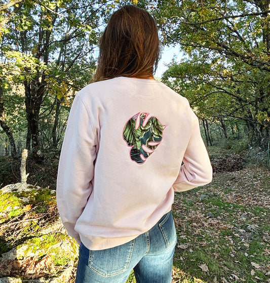 Sudadera Pink parche espalda