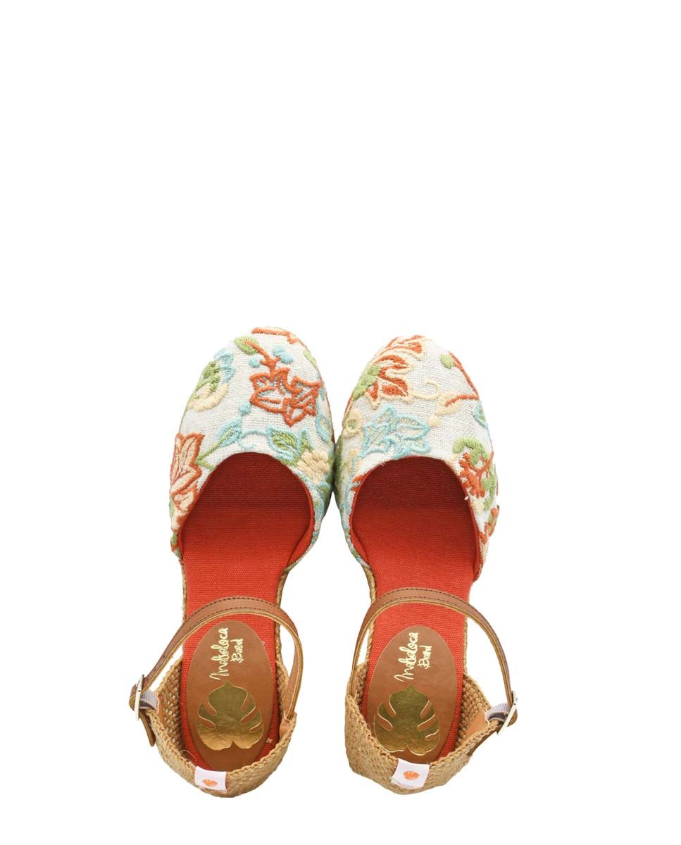 🐚 Alpargatas de cuñas Troya Jania 🐚