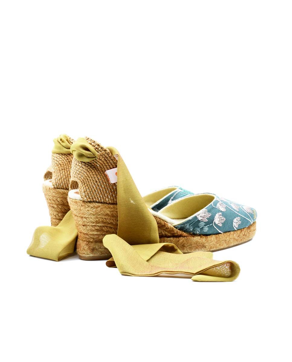 🐚 Monaco Cadaqués Champange wedge espadrilles 🐚